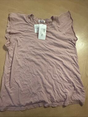 LAmade Dusty Pink Flutter Sleeve Tee